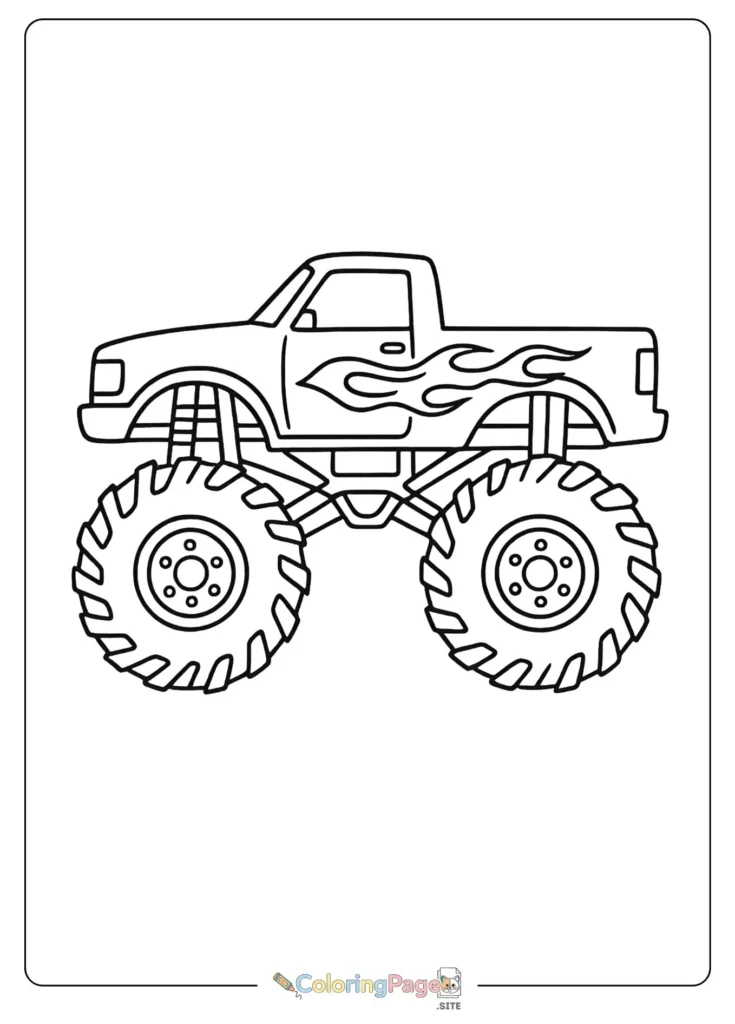 monster truck coloring pages